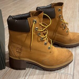 Timberland Women's Brown Kinsley combat style Boots